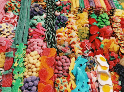 Production of gummy sweets